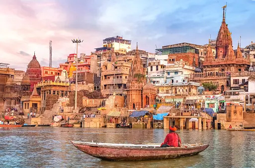 Sadhu on a boat in varanasi: A memory to travel journey